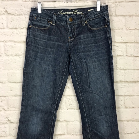 American Eagle 77 Straight Leg Relax Jeans 2 Short - Picture 2 of 6